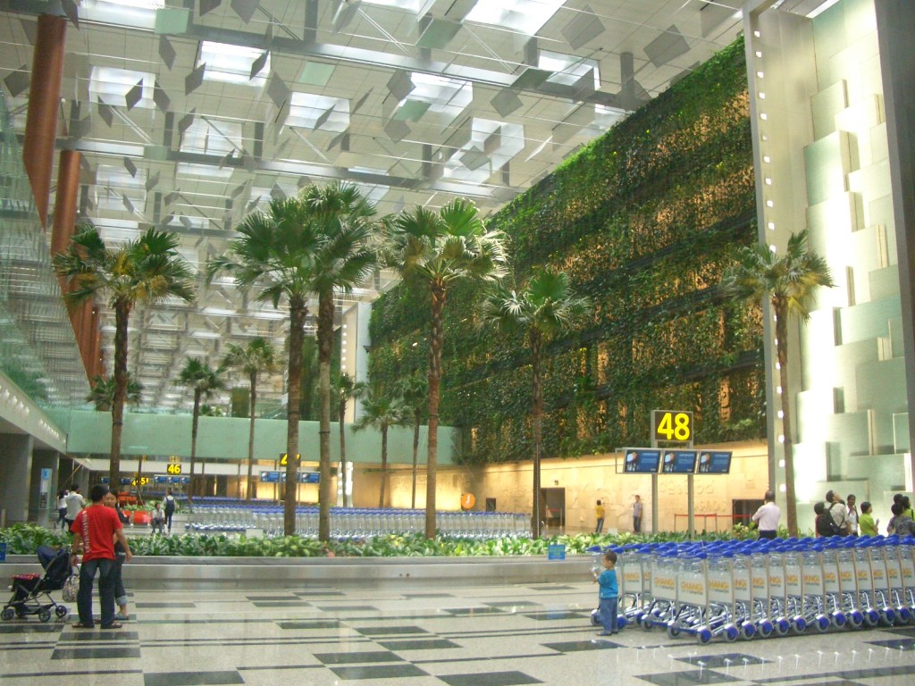 Changi International Airport in Singapore